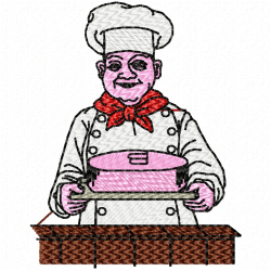Chef Embroidery Design 10